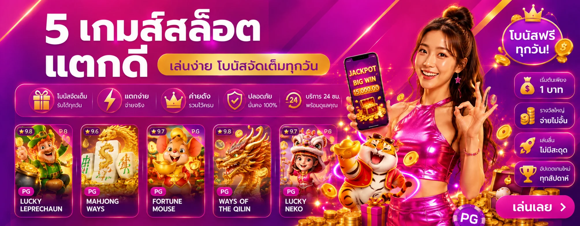 เกมสล็อตยอดนิยมบน sexybaccaratplay